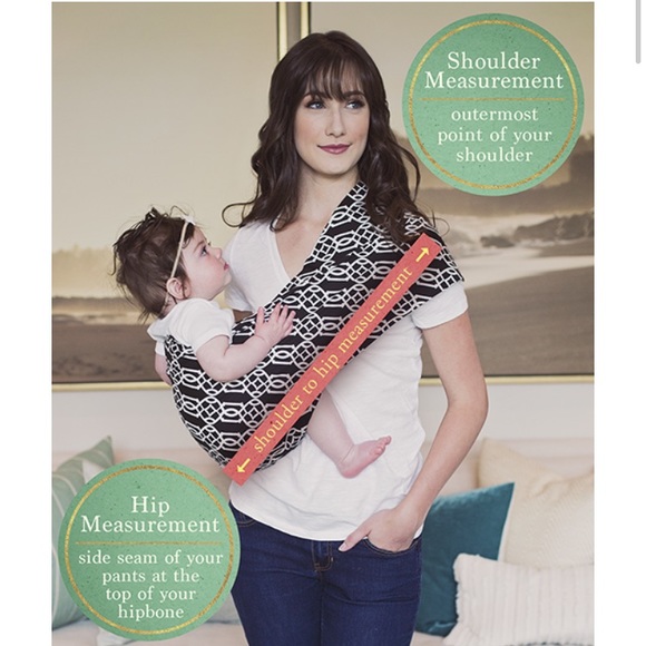 Seven Slings LLC The Original Pouch Sling Black Magic Boho Print NWOT Seven Baby - Picture 7 of 13